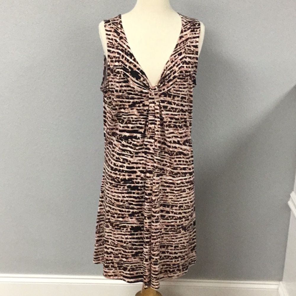 Pink Black Sleeveless Dress Size XL‎
